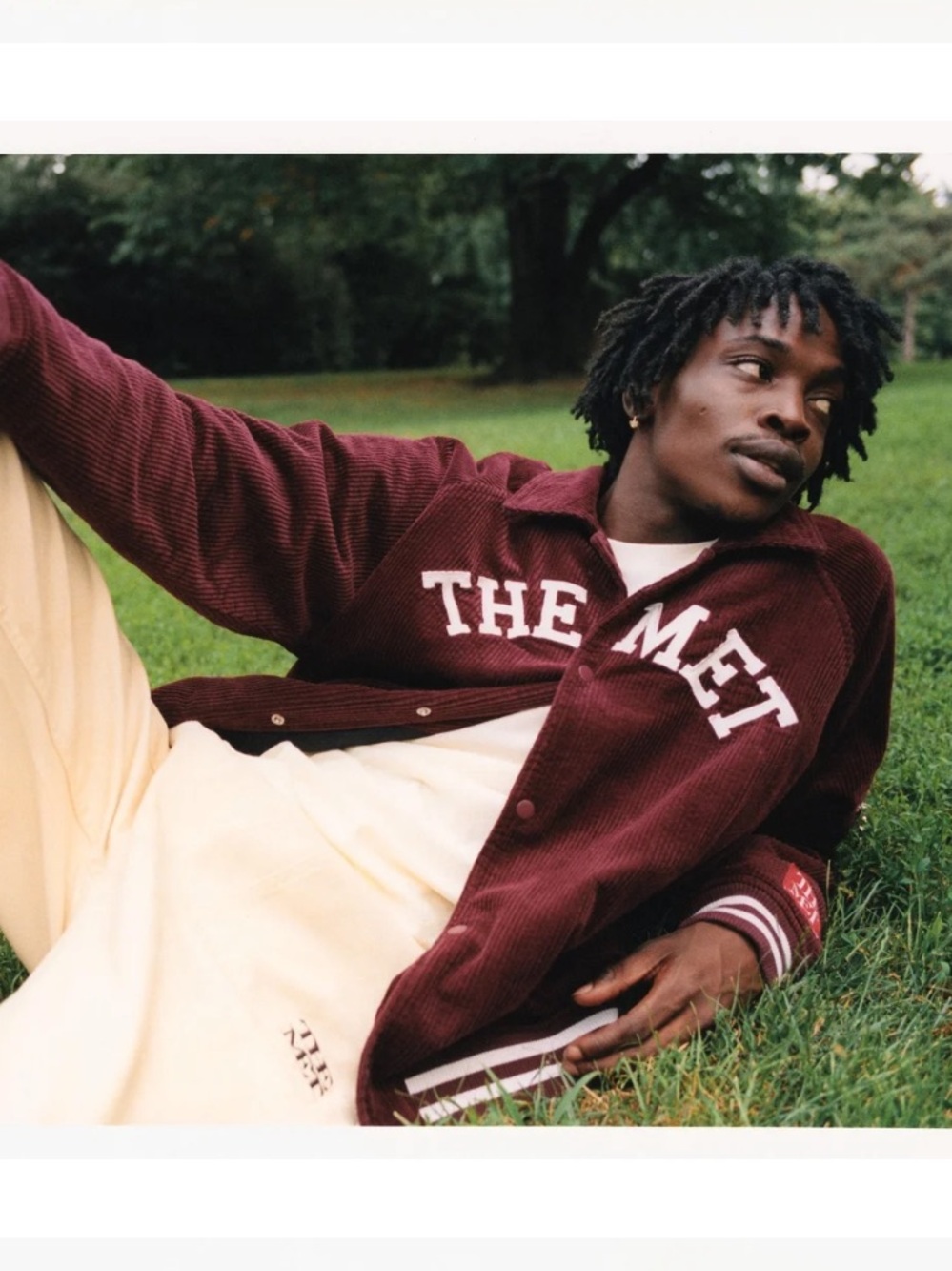Pacsun x The Met Corduroy Varsity Jacket - Size Small
